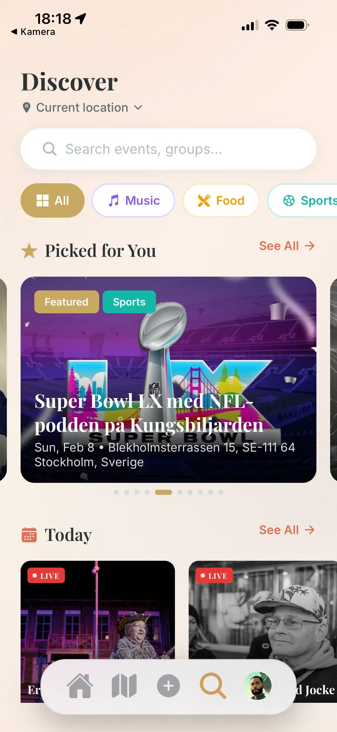 Somo App - Discover events