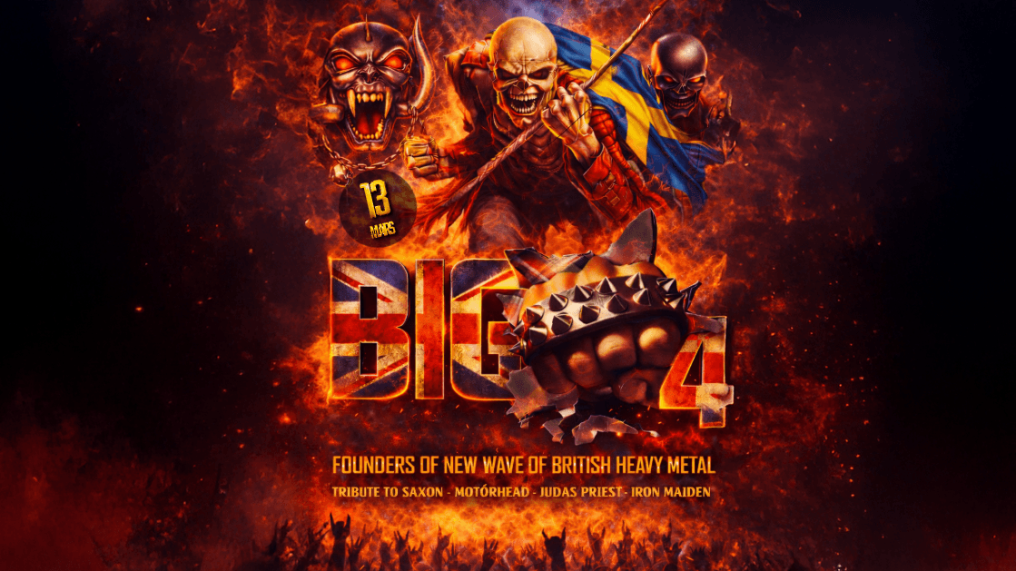 BIG 4 TRIBUTE - Saxon, Maiden, mfl