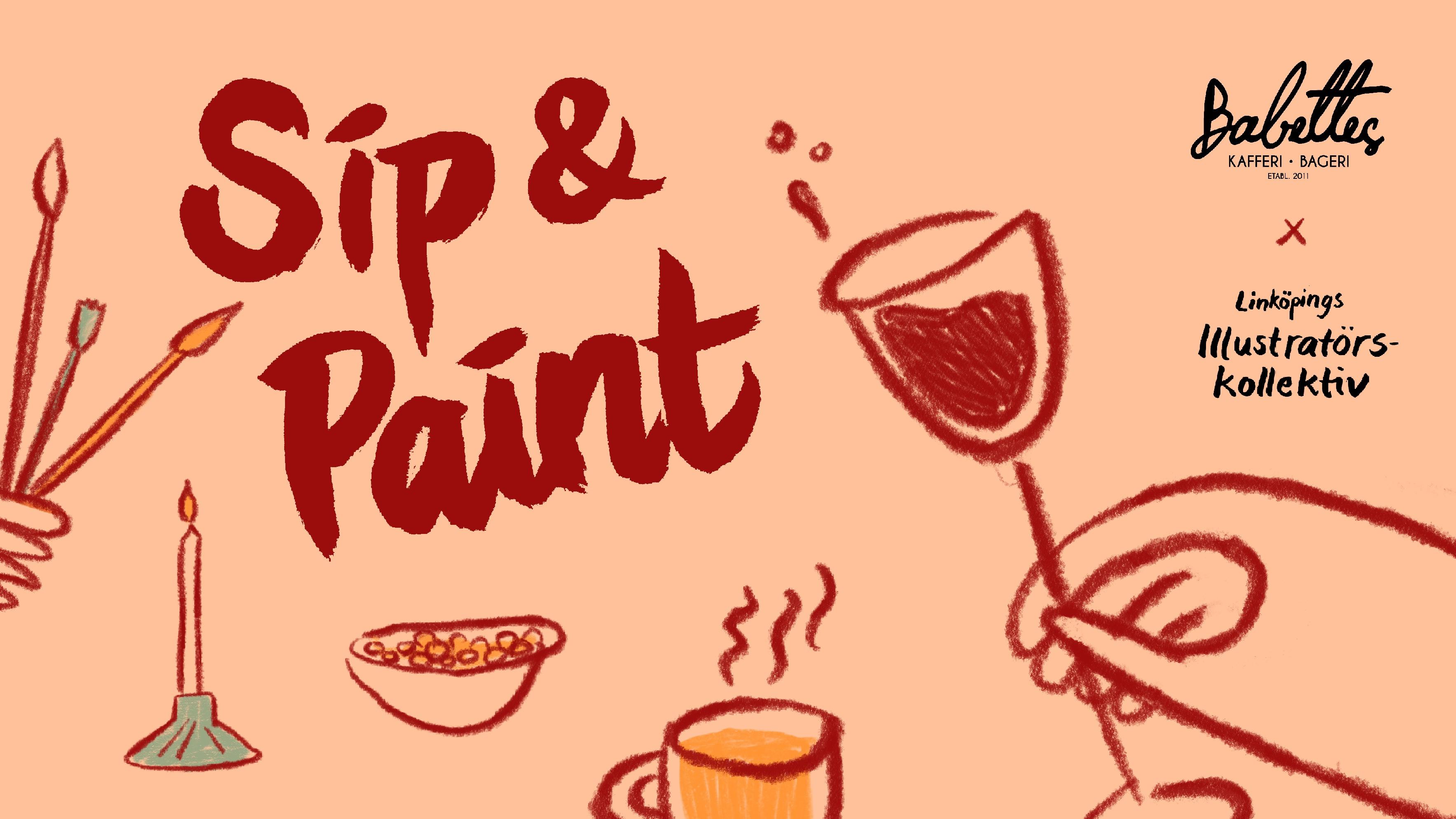 Sip & paint: Akrylmåleri