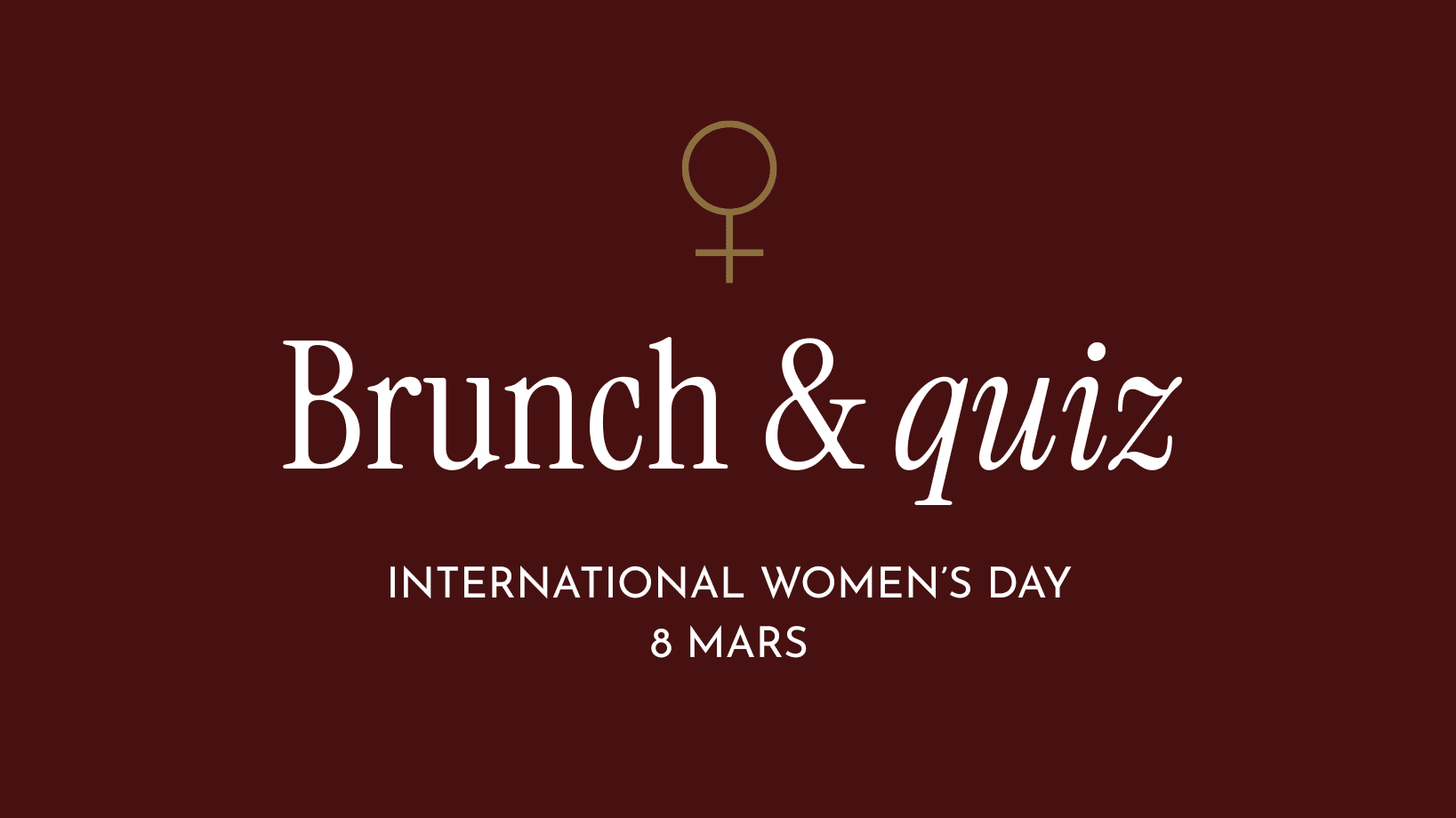 Internationella kvinnodagen – brunch & quiz