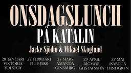 ONSDAGSLUNCH på Katalin, gäst: Amanda Ginsburg