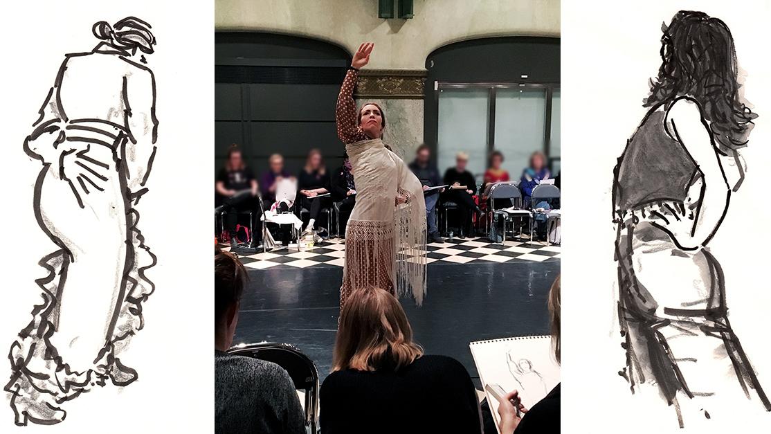 Danskroki i Konsthallen