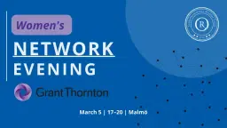 Evening with Grant Thornton's women's network