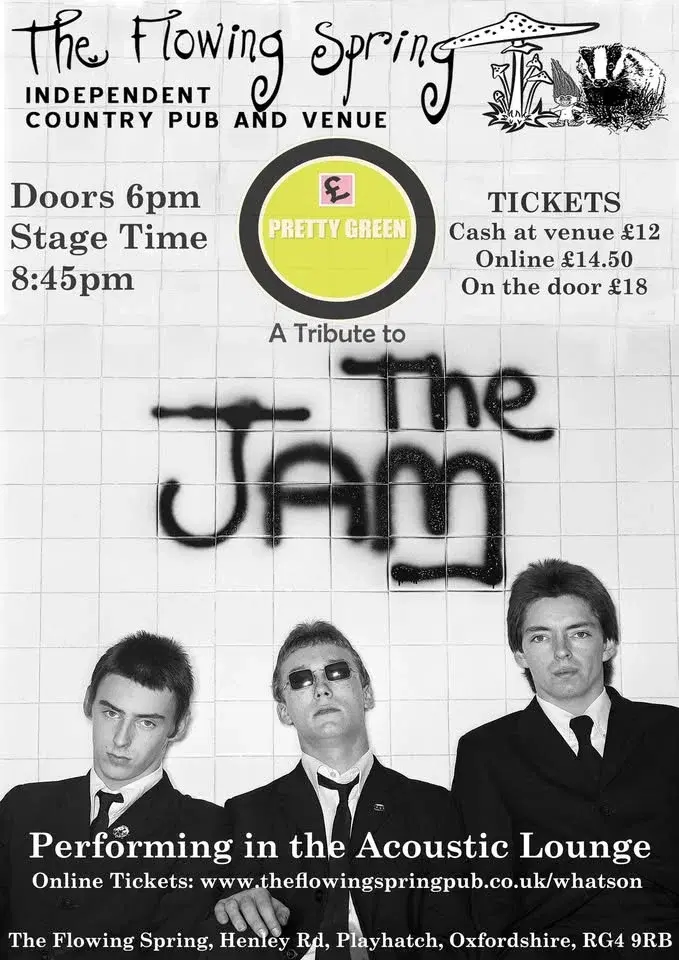 The Jam Tribute Band - Pretty Green - Flowing Spring READING