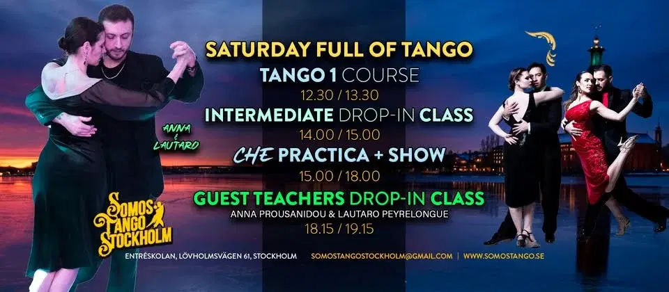 đA Full Saturday of Tango: Tango 1, Intermediate Class & CHE Practica & Guest Teachers đ