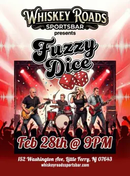 Fuzzy Dice at Whisky Roads!!!!