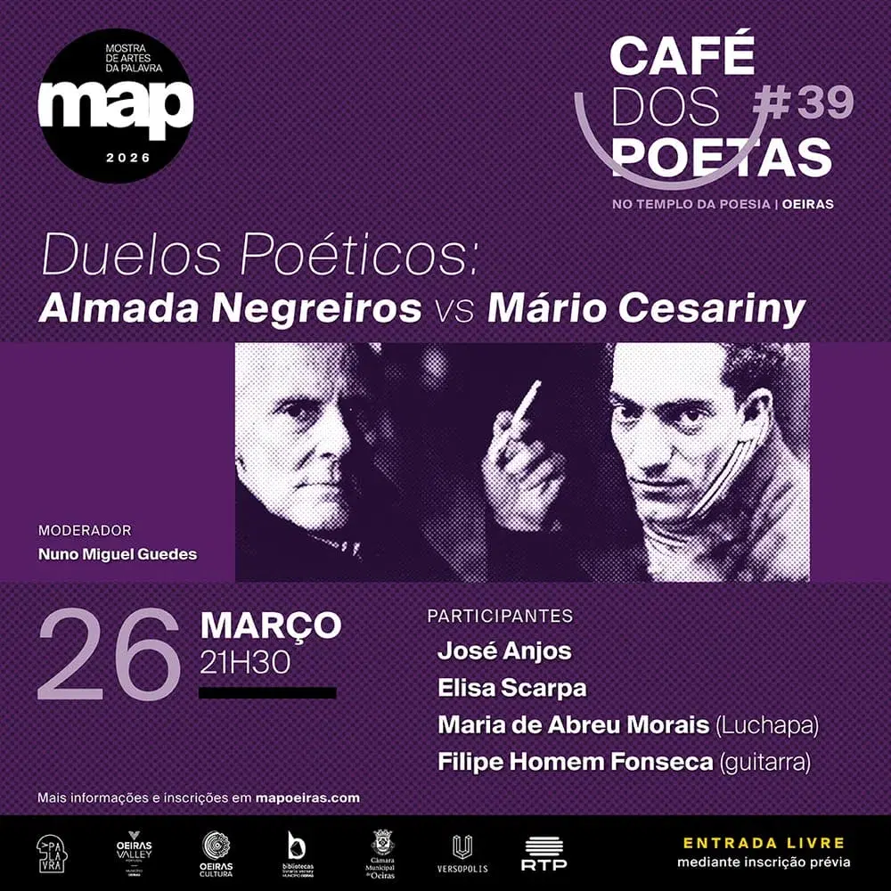 Café dos Poetas 39 Duelos Poéticos "Almada Negreiros vs Mário Cesariny"