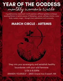 Year of the Goddess Monthly Women’s Circle - Artemis