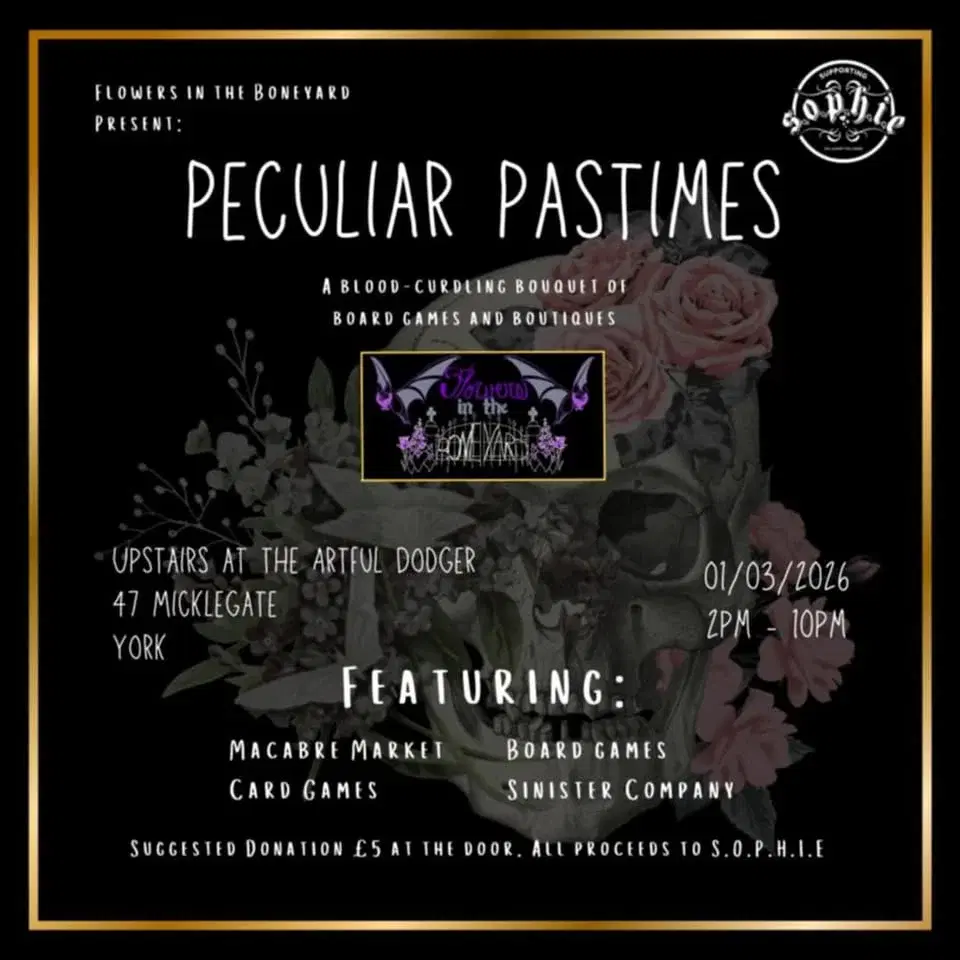 PECULIAR PASTIMES: A blood-curdling bouquet of board games and boutiques