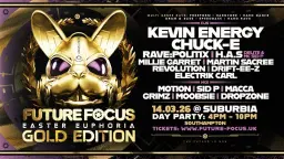 Future Focus Easter Euphoria - Gold Edition Day Rave : Kevin Energy, Chuck-E, H.A.S +++ 14th-3-2026