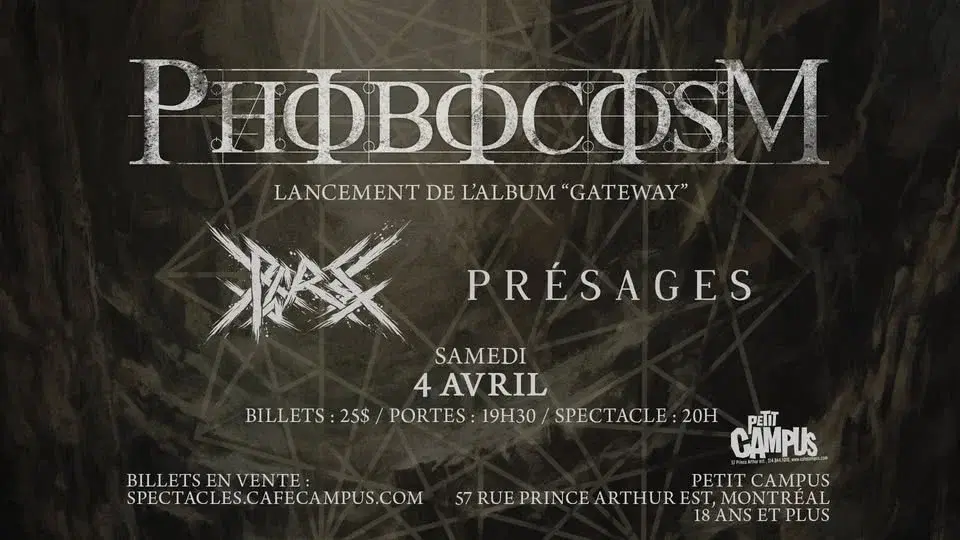 Phobocosm - Lancement de l'album "Gateway" avec RGRSS et Présages