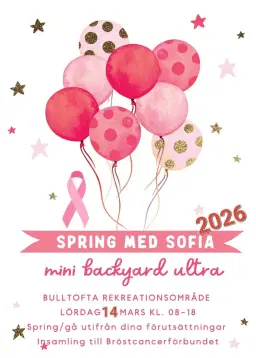 Spring med Sofia 2026! Mini backyard ultra på Bulltofta