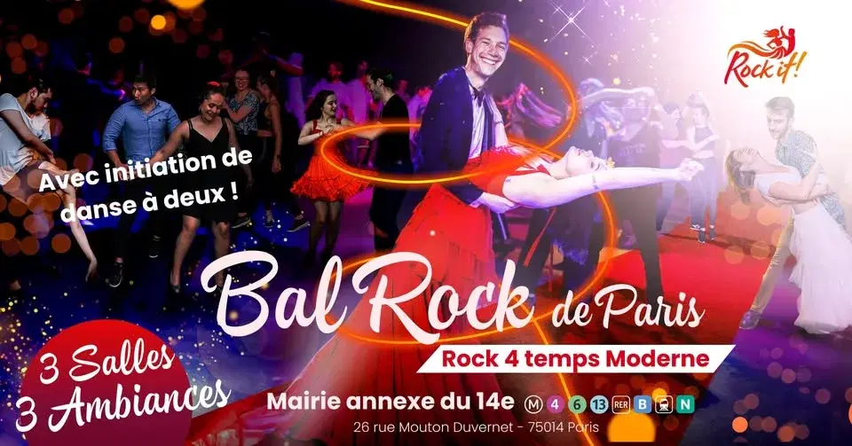 Bal Rock de Paris - Initiation/cours & soirée dansante