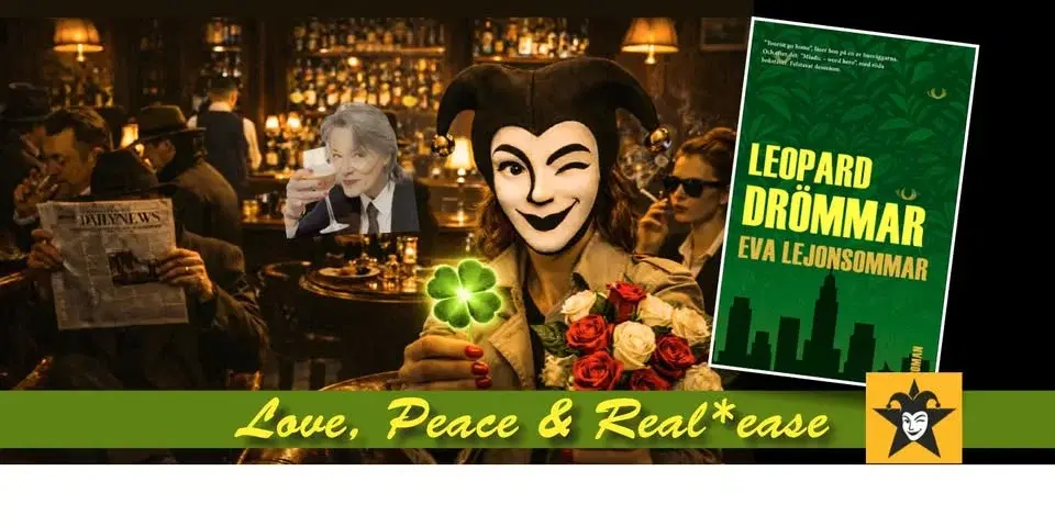 Love, Peace & Real*ease = Ny bok. Nytt förlag. Misstänkt trevlig kväll.