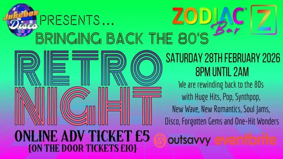 Jukebox Disco presents Retro Night Bringing Back The 80's