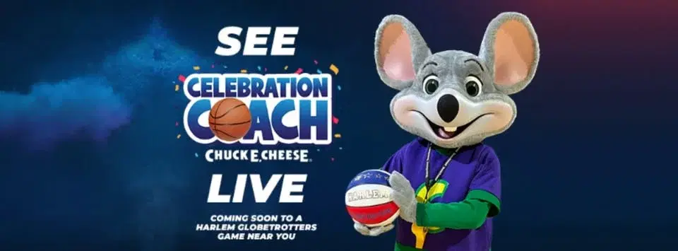 See Coach Chuck E. LIVE with the Harlem Globetrotters – Atlanta (Duluth)