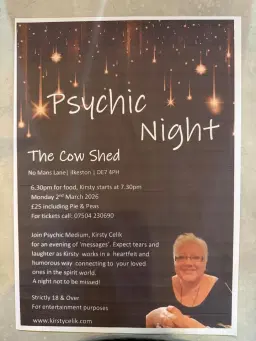 The Cowshed’s Psyhic night