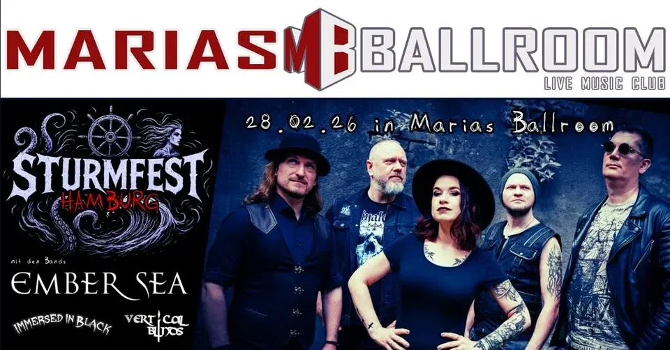 Sturmfest Hamburg: Ember Sea, Immersed In Black & Vertical Blinds