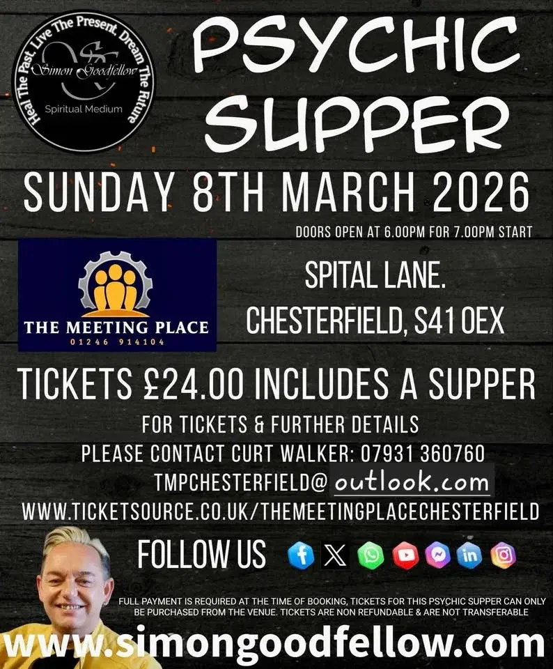 Pyschic supper with the AMAZING Simon Goodfellow