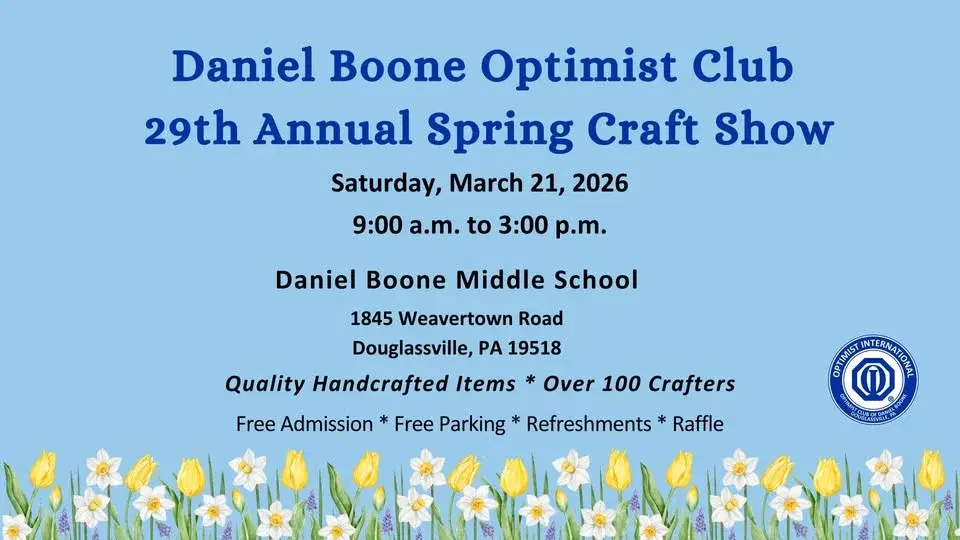 Daniel Boone Optimist Club 29th Annual Spring Craft Show
