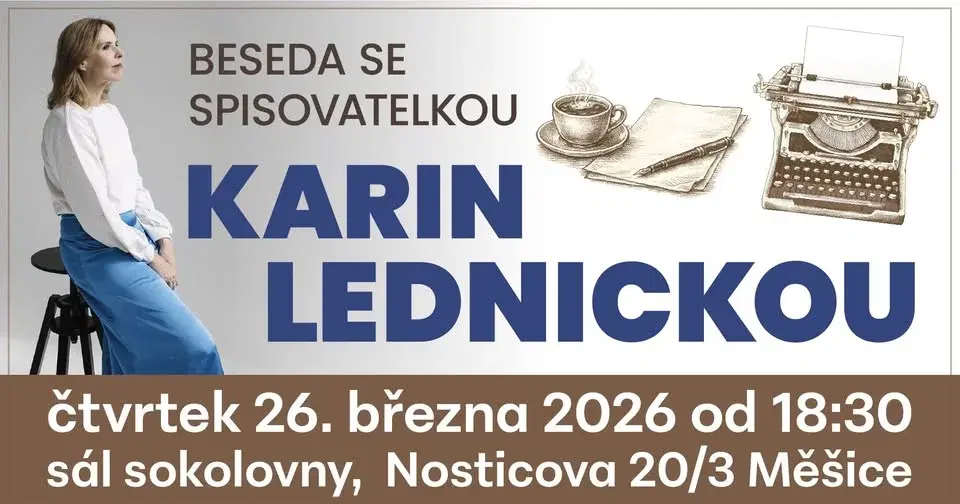 Beseda se spisovatelkou Karin Lednickou