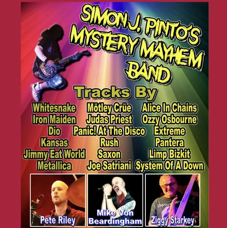 Simon Pinto’s Mystery Mayhem ft. Pete Riley, Ziggy Starkey & Mike Von Beardingham-Friday 27th