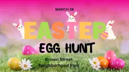 Spring City Egg Hunt
