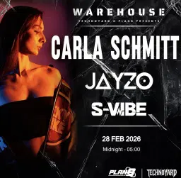 WAREHOUSE - Carla Schmitt (FR)| Jayzo (NL) - S-vibe (SE) Techno Yard × Plan B MALMÖ