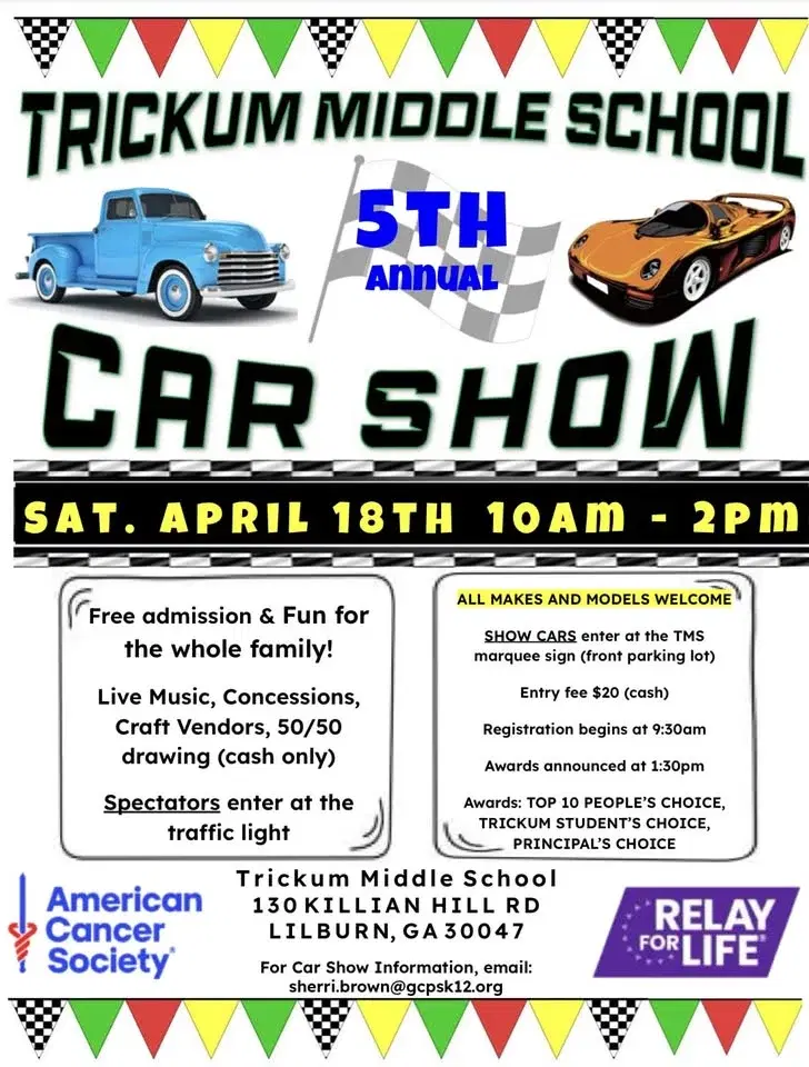 Trickum Middle 5th Annual Car Show