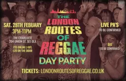 The London routes of reggae Day party