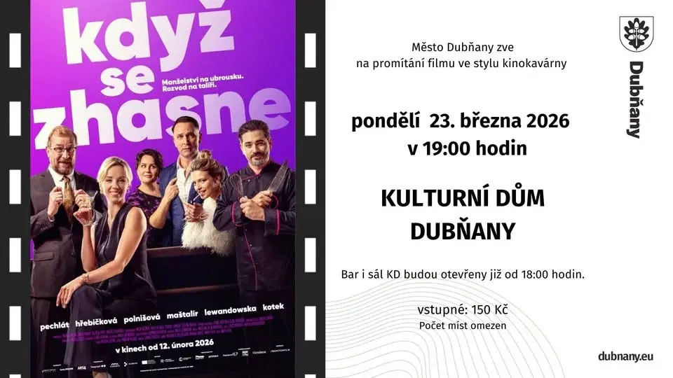 KINOKAVÁRNA - KDYŽ SE ZHASNE