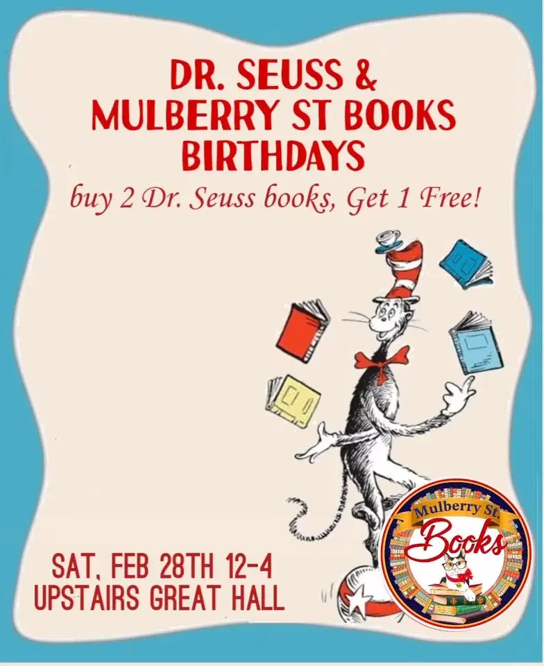 Dr. Seuss & Mulberry St Books Birthdays; Kids Toys& Clothes Swap