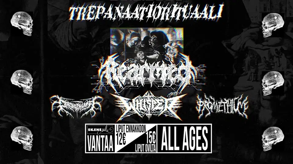 Re-Armed, Whisper, Dacryphilia, Promethium @ Skenesali 28.2.2026