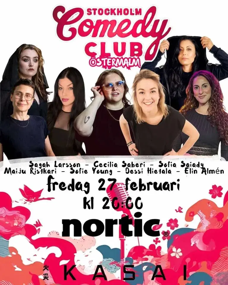 Elin Almen, Dessi Hietala, Sofie Young, Sagah Larsson, Sofia Saiady,Cecilia Saberi & Maiju Ristkari