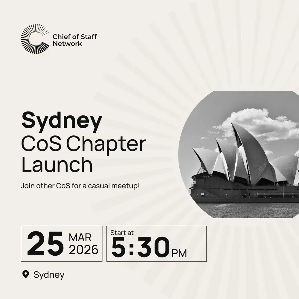 Sydney Chief of Staff Network Chapter Launch
