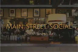 March 2026 Main Street Social