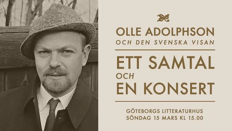 Olle Adolphson och den svenska visan – ett samtal och en konsert i Göteborg
