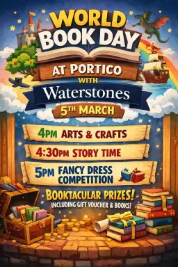 ✨📚 World Book Day at Portico Lounge 📚✨