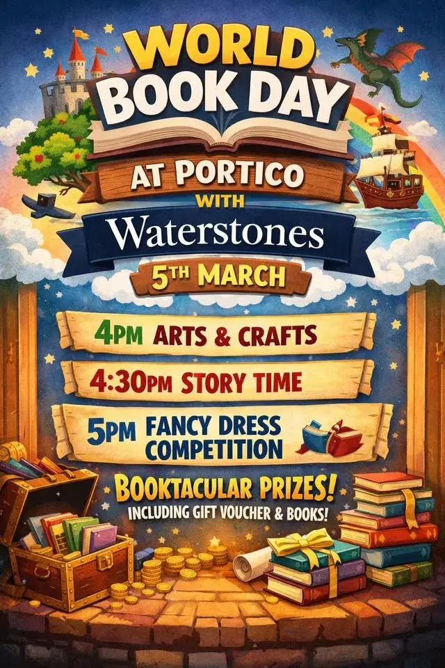 âšđ World Book Day at Portico Lounge đâš
