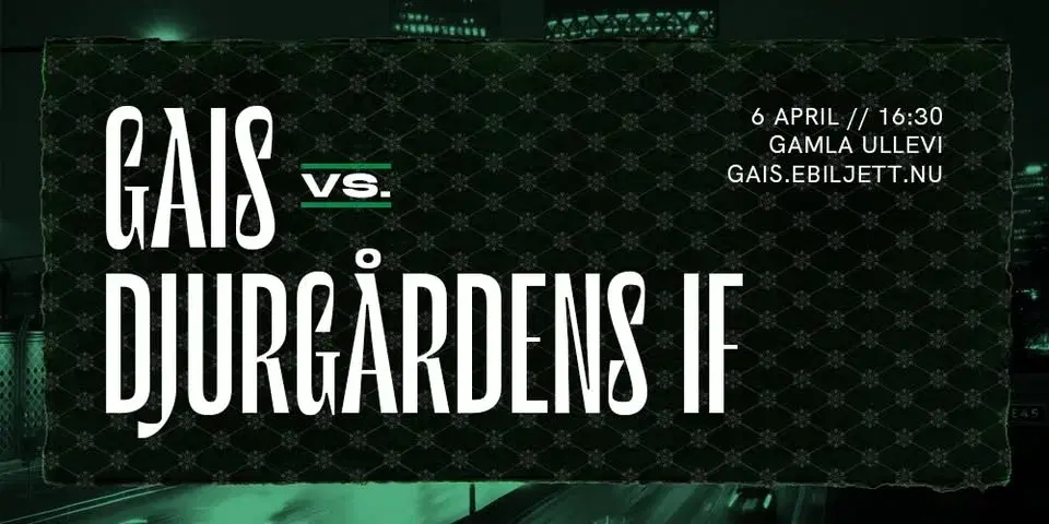 GAIS - Djurgårdens IF i Allsvenskan