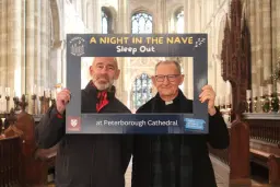 A Night in the Nave Sleep Out at Peterborough Cathedral