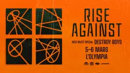 77' présente : Rise Against | L'Olympia