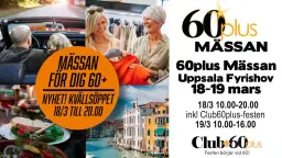 60plus Mässan + Club60plus "Festen börjar vid 60" Uppsala 2026
