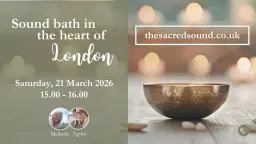 Sound bath in London