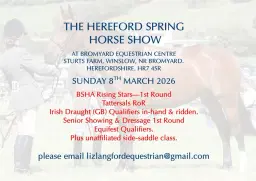 THE HEREFORD SPRING HORSE SHOW