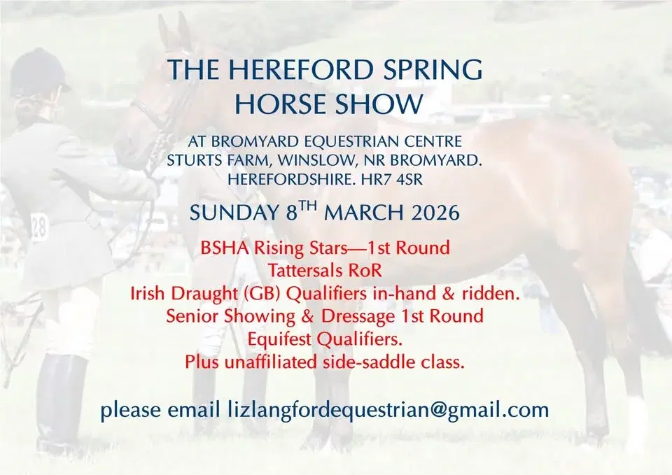 THE HEREFORD SPRING HORSE SHOW
