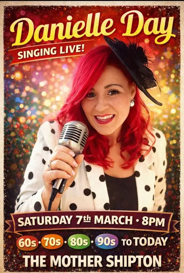 Danielle day Singing live at The Mother Shipton Saturday 7th March đ¶đ»