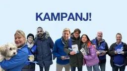 Morgonkampanj med Moderaterna i Region Stockholm