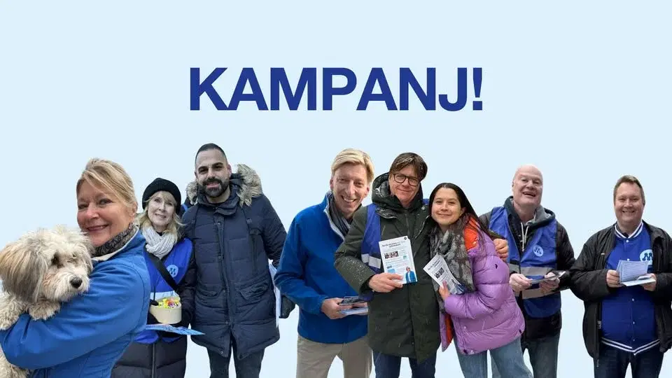 Morgonkampanj med Moderaterna i Region Stockholm