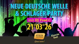 NEUE DEUTSCHE WELLE & SCHLAGER PARTY mit DJ Fred C